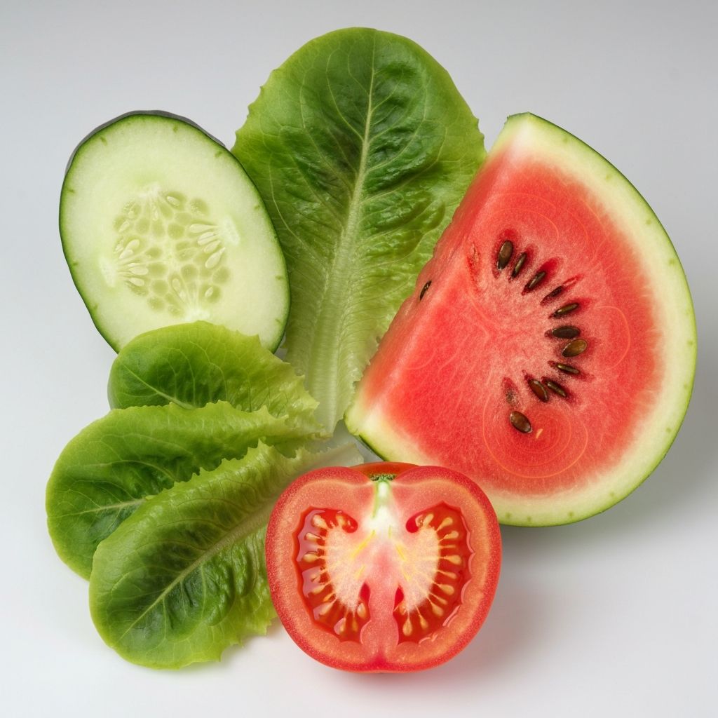 Eau et minéraux dans les aliments